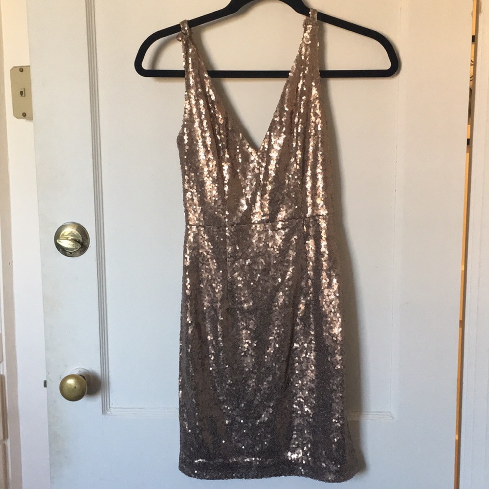 Gold Sparkle mini dress